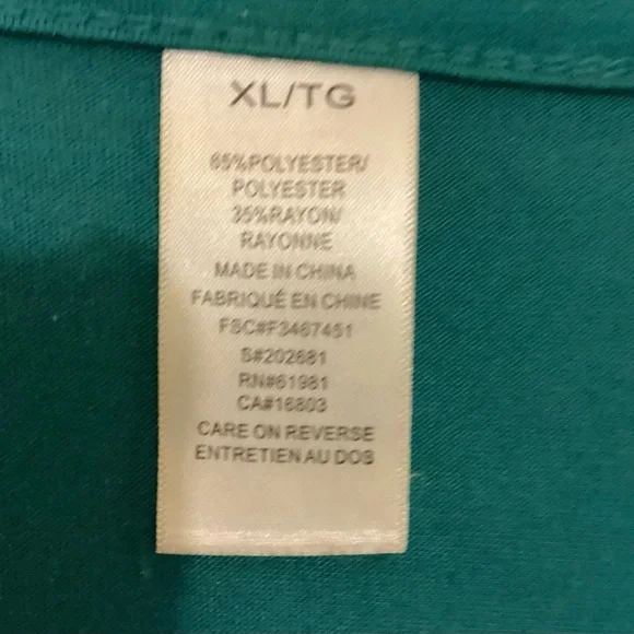 Avon Vintage Green Sequin Front Short Sleeve Top - Picture 4 of 6